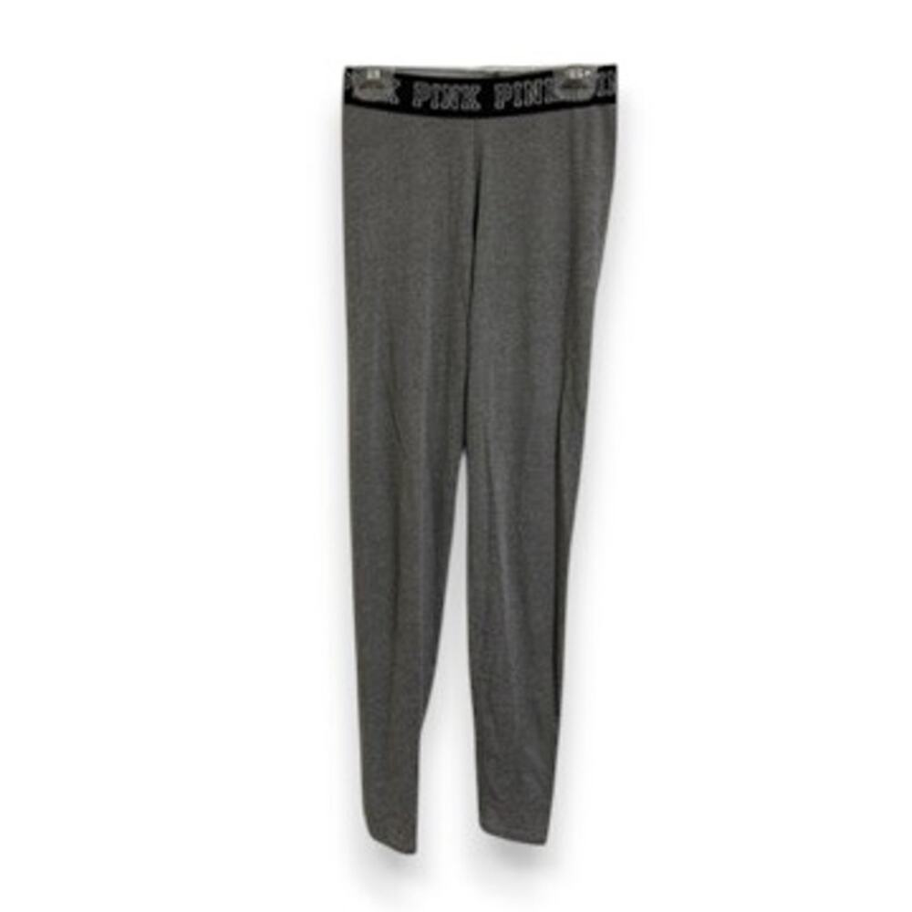 Pink Victoria's Secret Gray Black Elastic Waist Leggings Lounge Pants XS